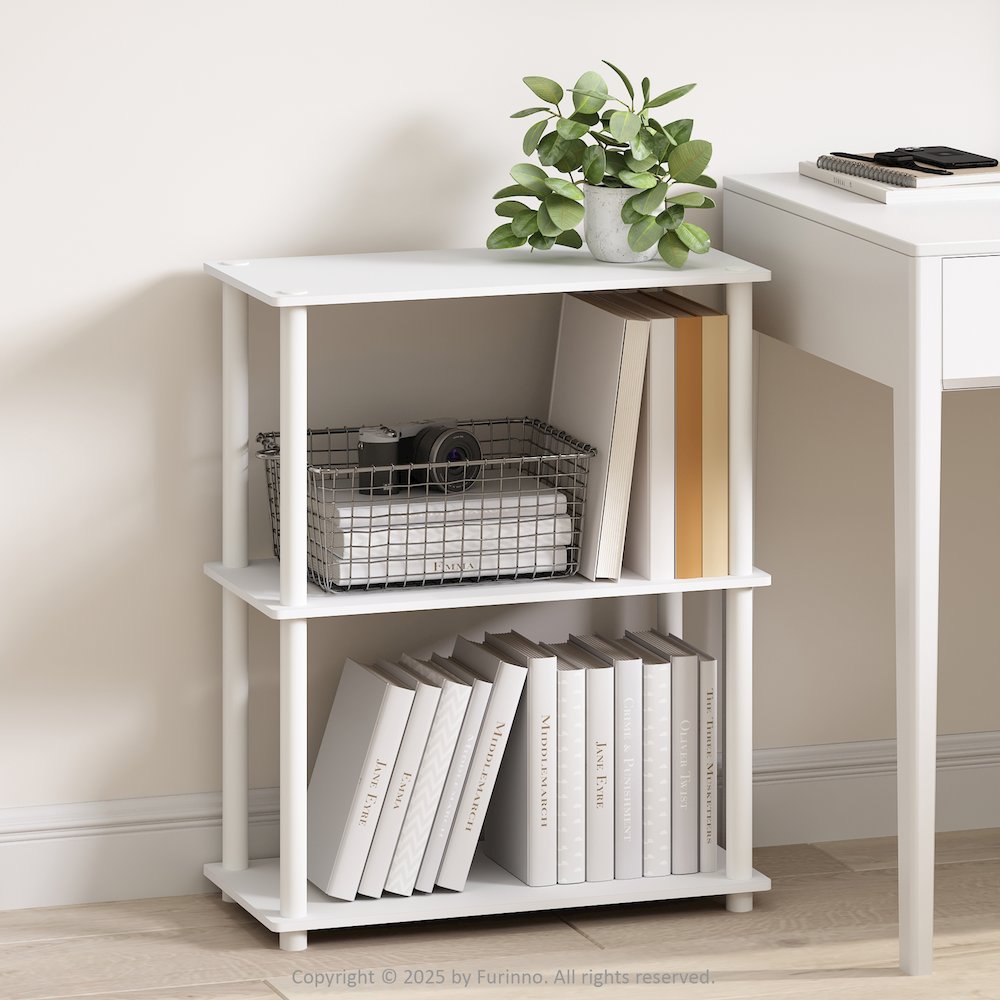 3-Tier Multipurpose Compact Display Rack, Shelving Unit, Bookcase. Picture 2