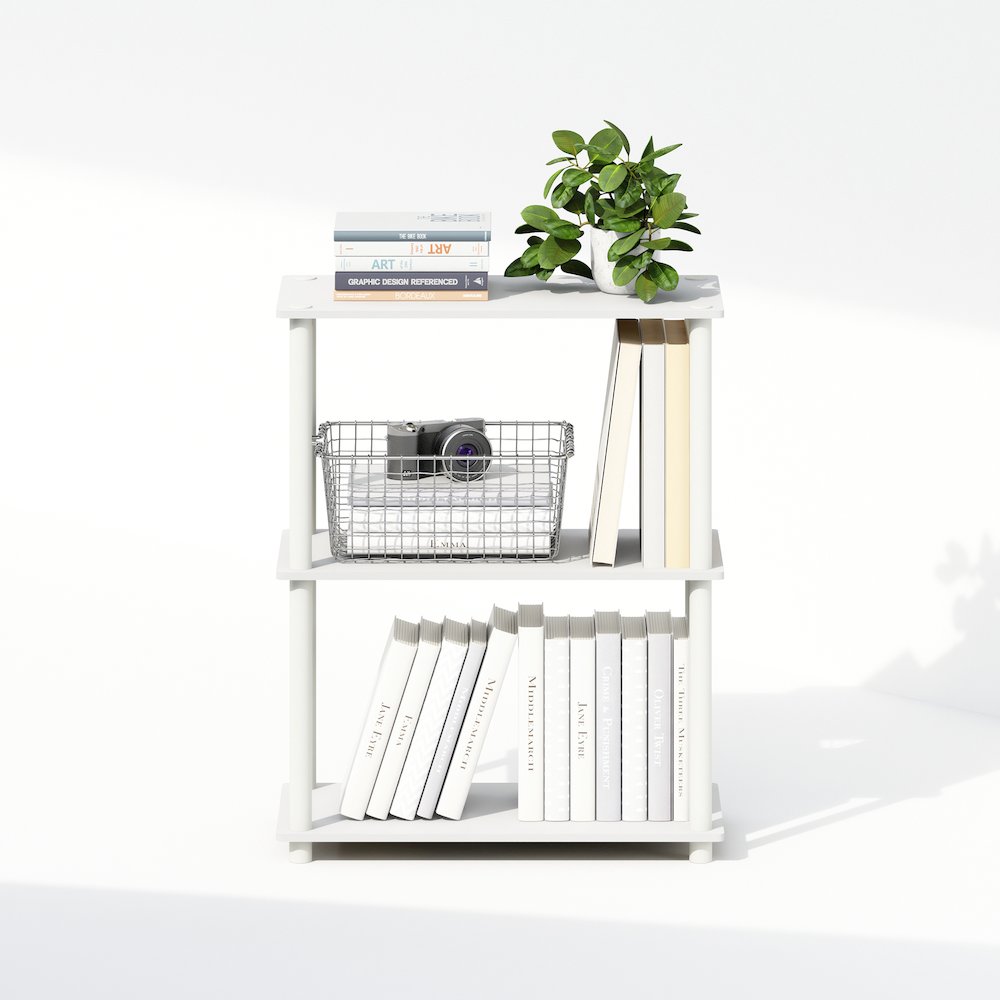 3-Tier Multipurpose Compact Display Rack, Shelving Unit, Bookcase. Picture 6