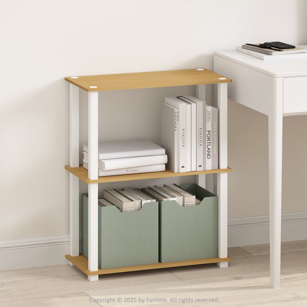 Turn-S-Tube 3-Tier Multipurpose Bookcase, Shelf Display Rack. Picture 2
