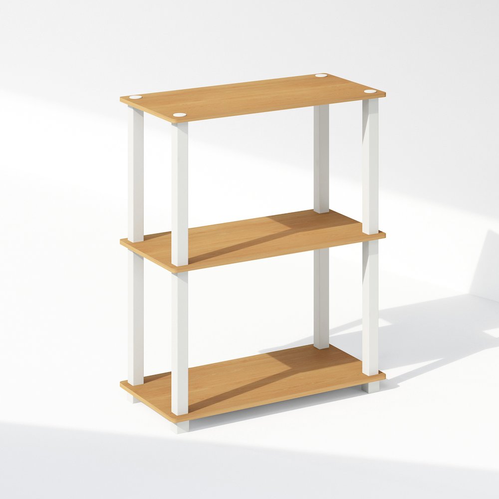 Turn-S-Tube 3-Tier Multipurpose Bookcase, Shelf Display Rack. Picture 1