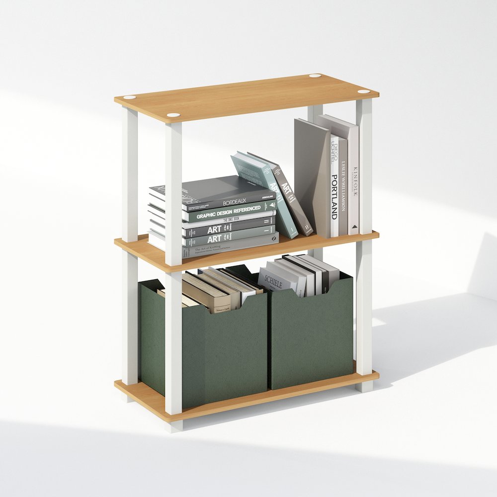 Turn-S-Tube 3-Tier Multipurpose Bookcase, Shelf Display Rack. Picture 5