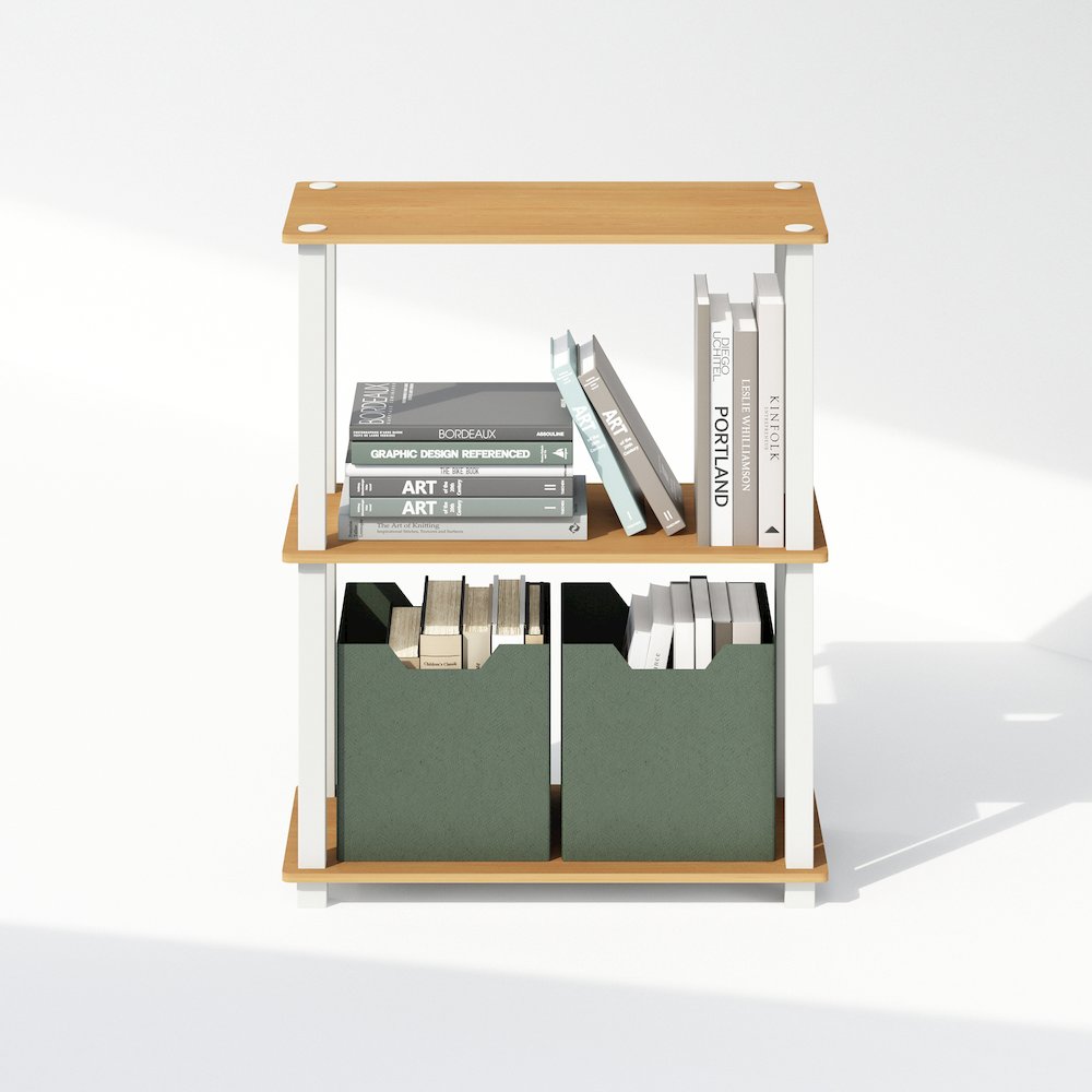 Turn-S-Tube 3-Tier Multipurpose Bookcase, Shelf Display Rack. Picture 6