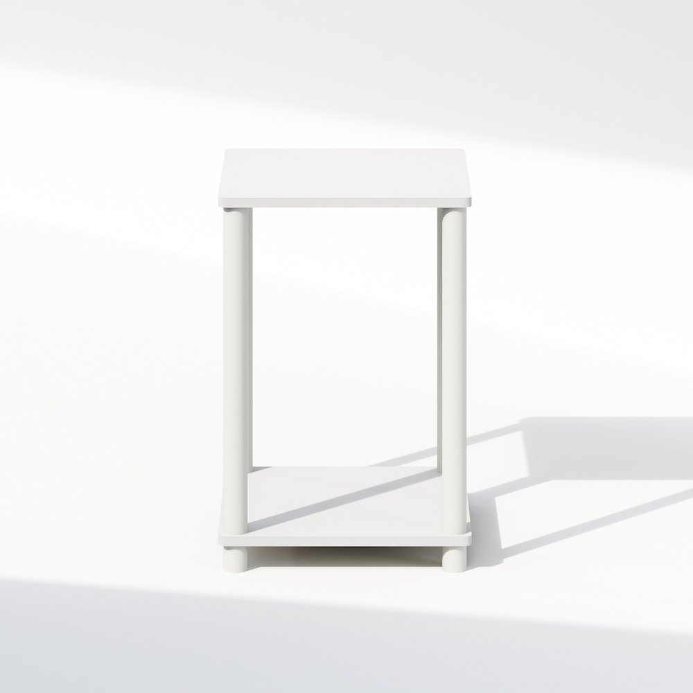 Turn-N-Tube Nightstand, Bedside Table, White/White. Picture 4