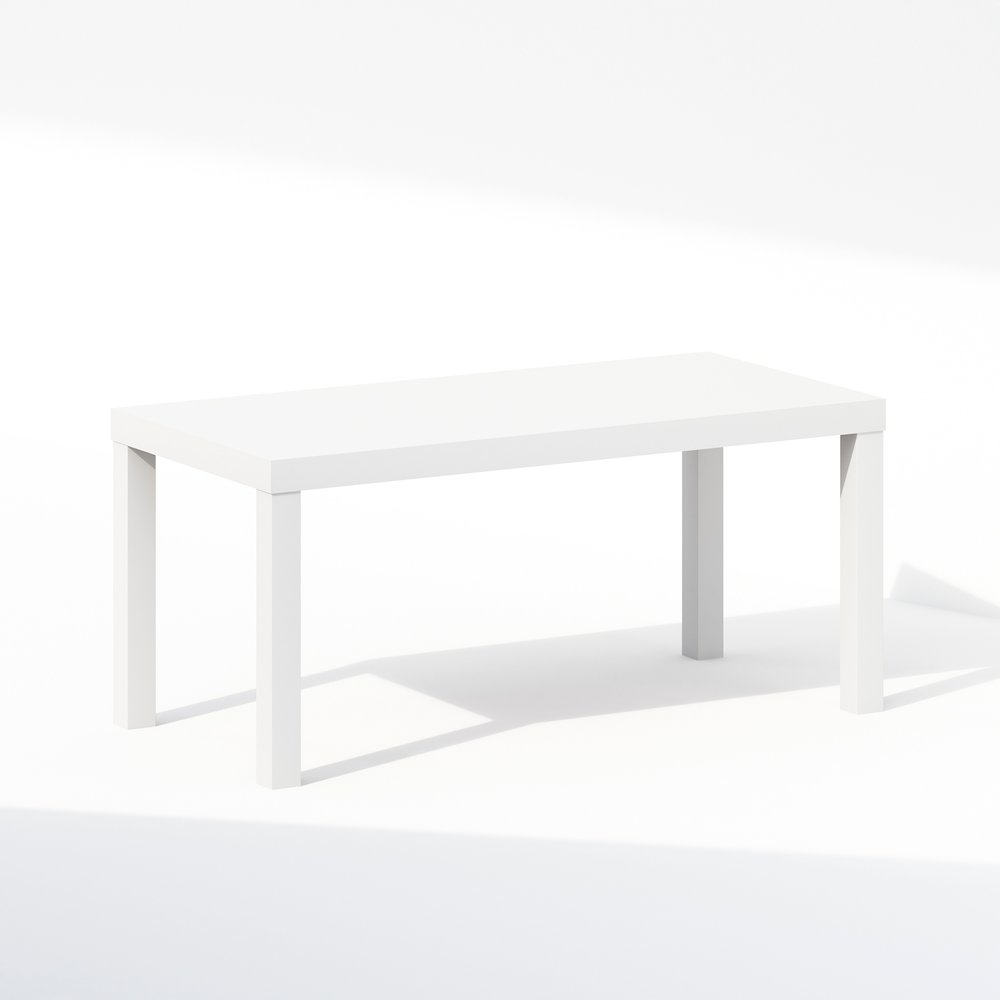Simplistic Modern TV Stand, TV Table, White. Picture 1