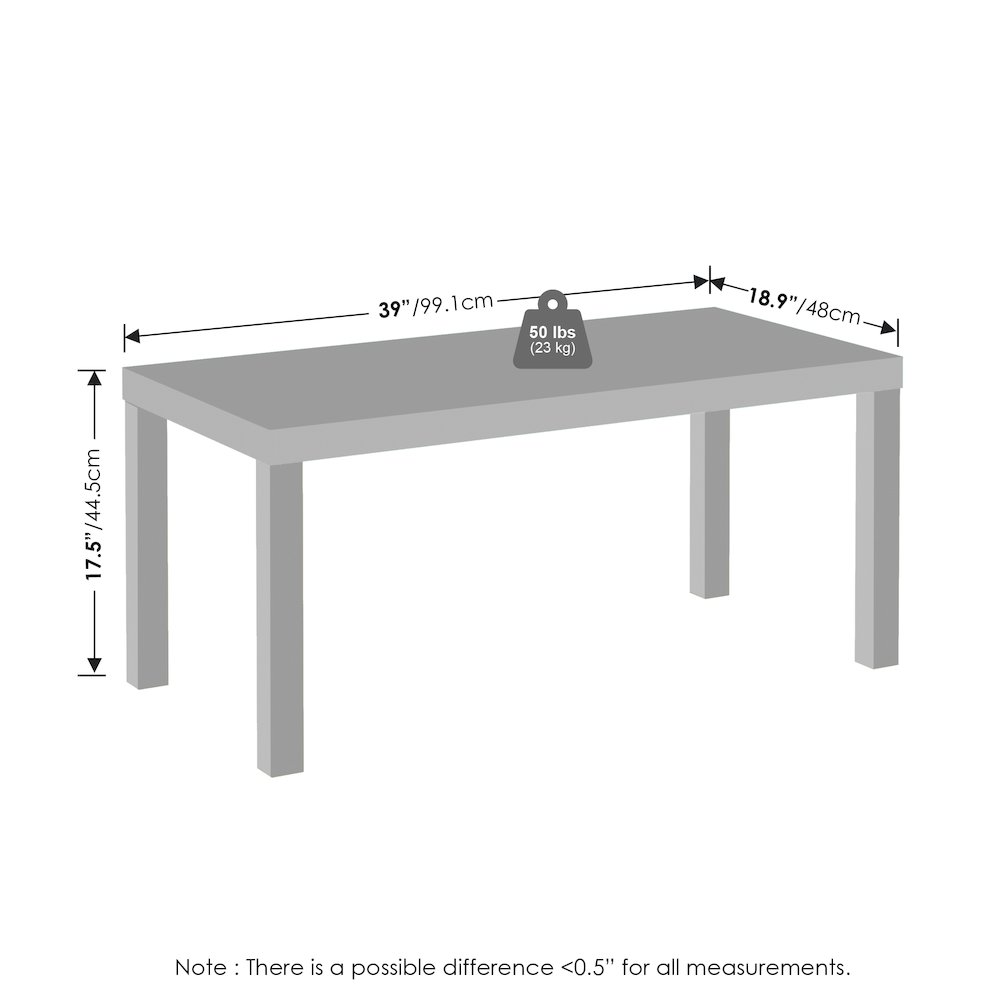 Simplistic Modern TV Stand, TV Table, White. Picture 3