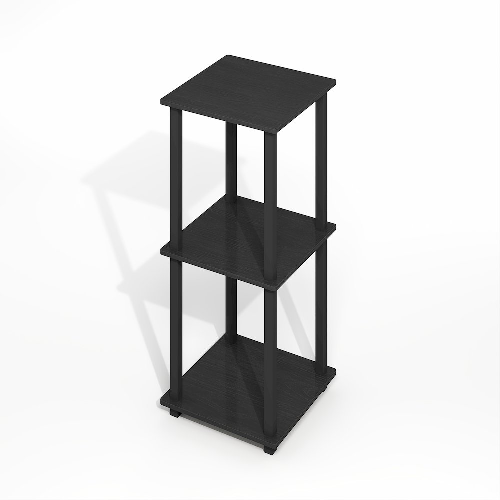 Simplistic End Table, Set of Two, Dark Americano/Black. Picture 2