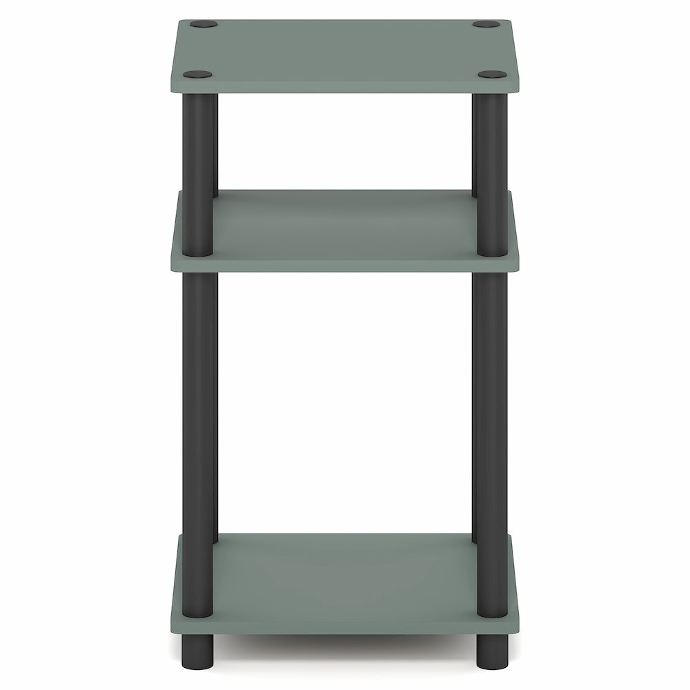 3-Tier End Table, Open Shelves, Sage Green. Picture 3