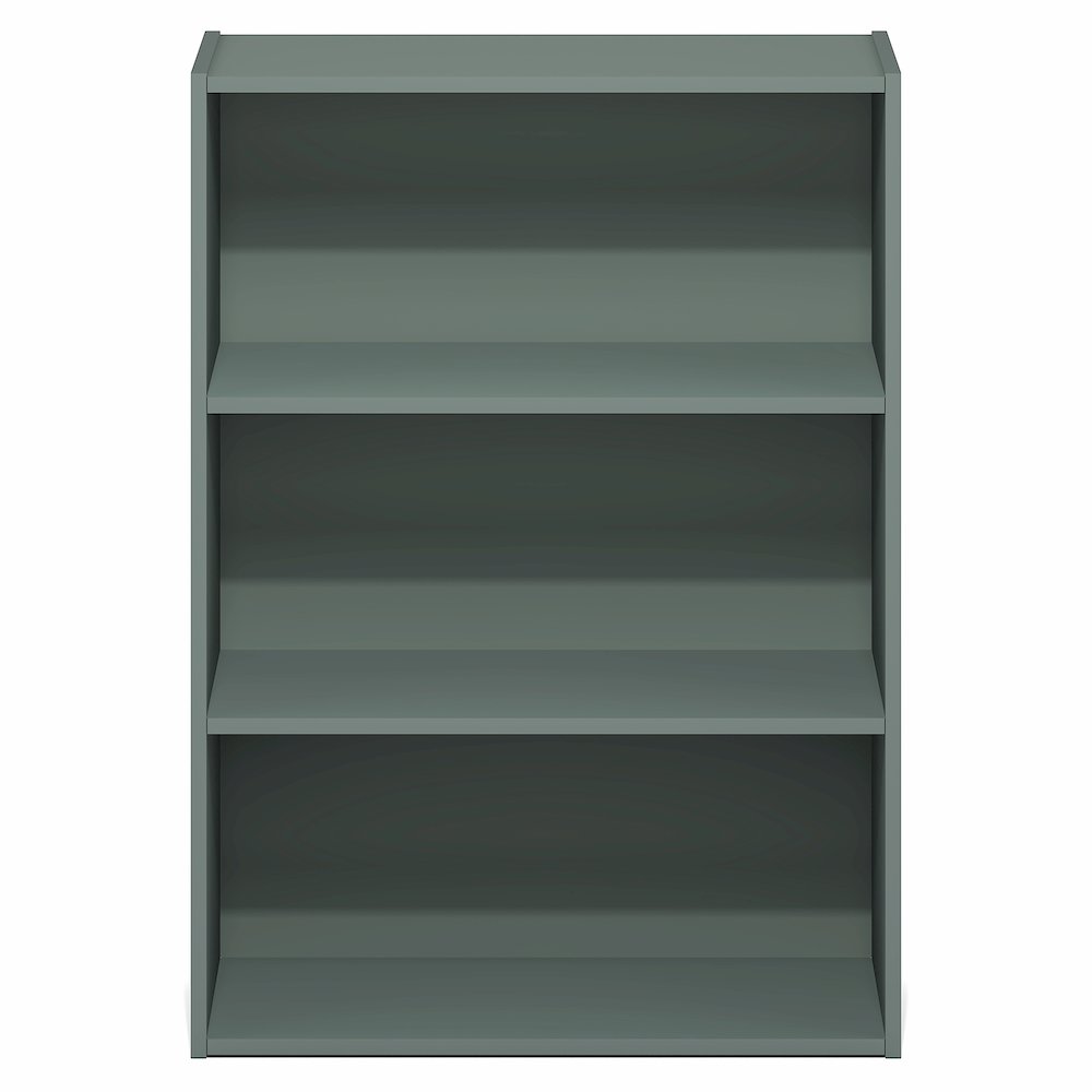 PASIR Book Shelf, 3-Tier Bookshelf, Bookcase, Sage Green. Picture 2