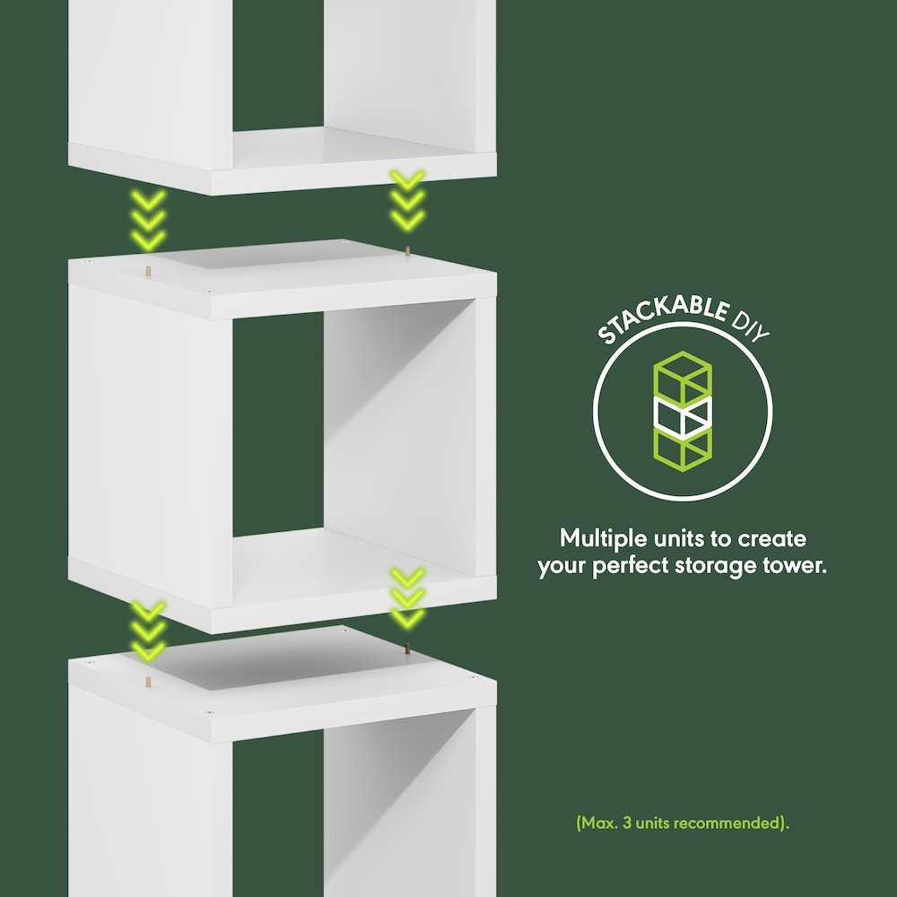CUBICLE Book Shelf, Stackable Bookshelf, Cube Storage Organizer Bookcase. Picture 5
