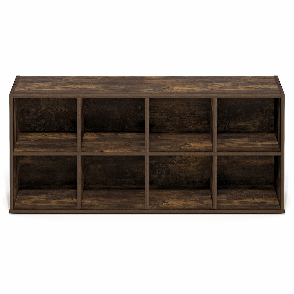 FANO Shoe Rack, 8-Cube Shoe Organizer, Stackable Shoe Storage, Amber Pine. Picture 2