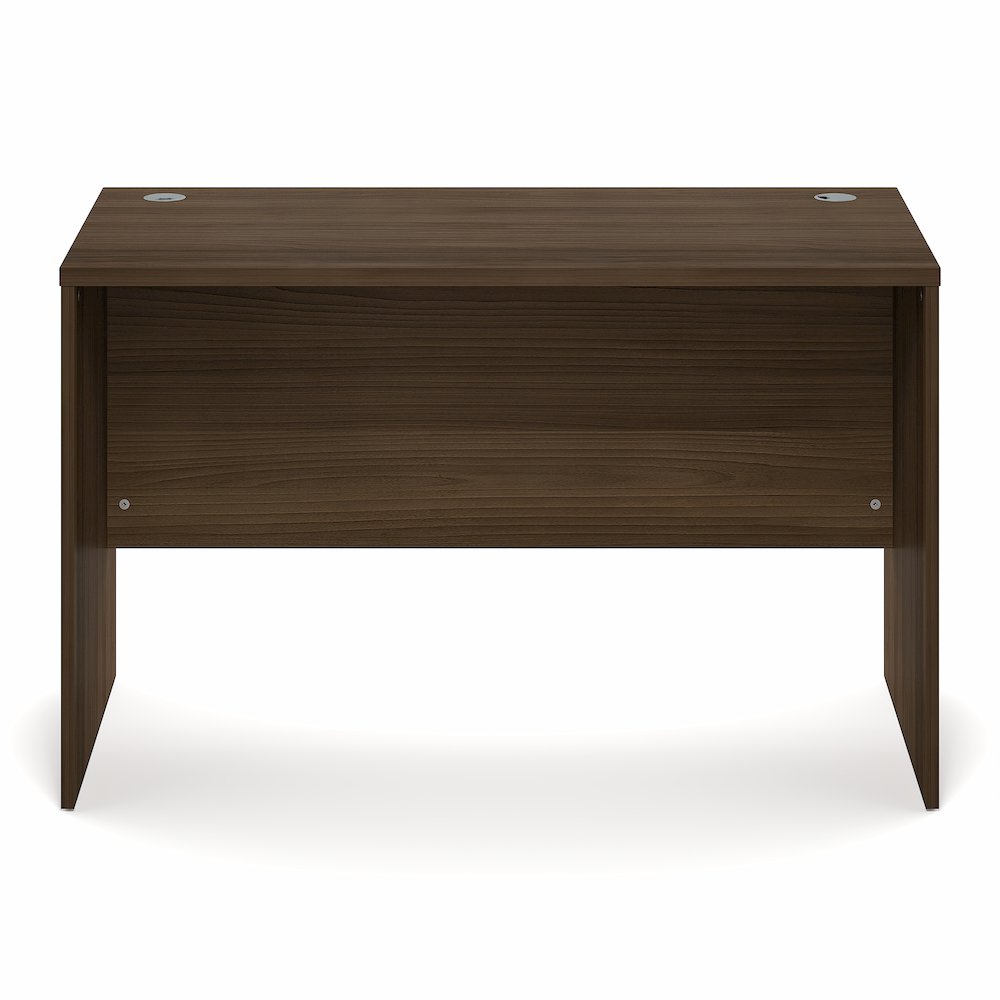 47 Inch Rectangular Executive Desk with Modesty Panel, Modern Walnut. Picture 2