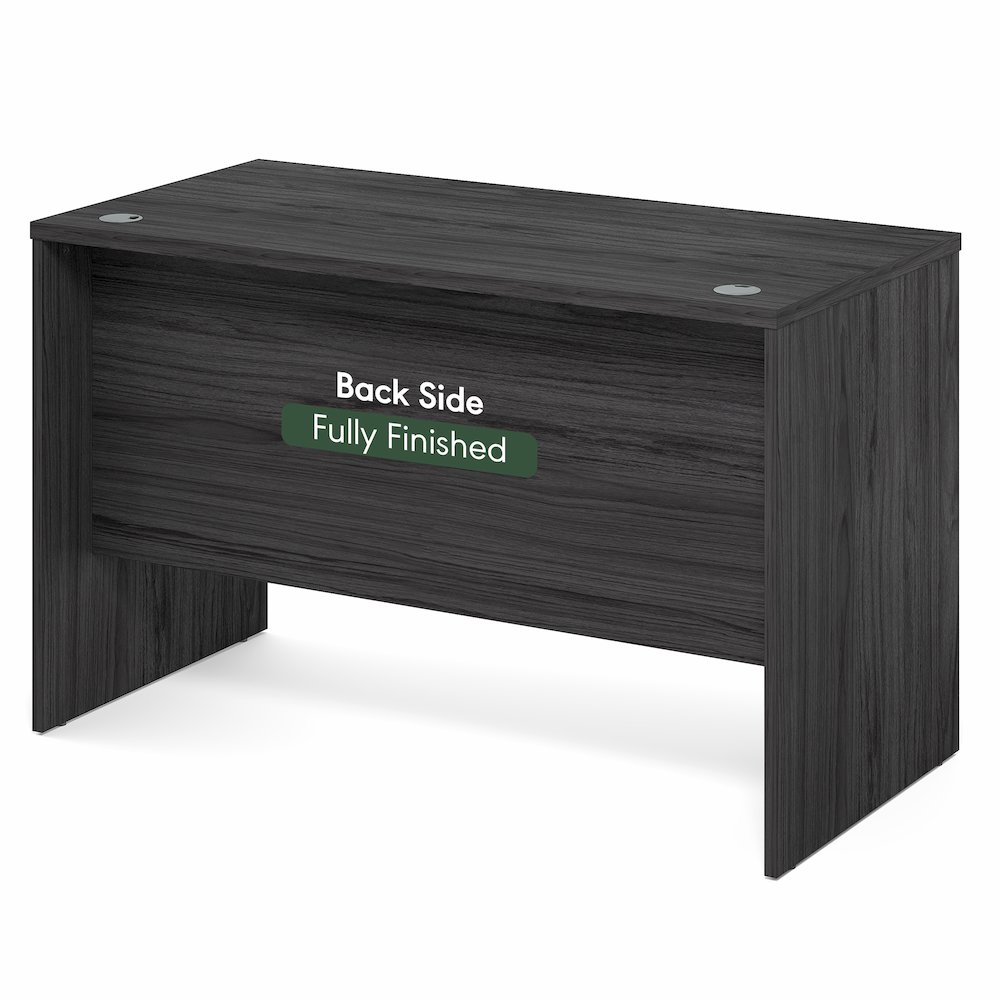 47 Inch Rectangular Executive Desk with Modesty Panel, Coastal Grey. Picture 5