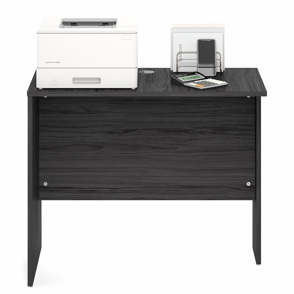 35 Inch Rectangular Desk Return for Executive Desk, Coastal Grey. Picture 4