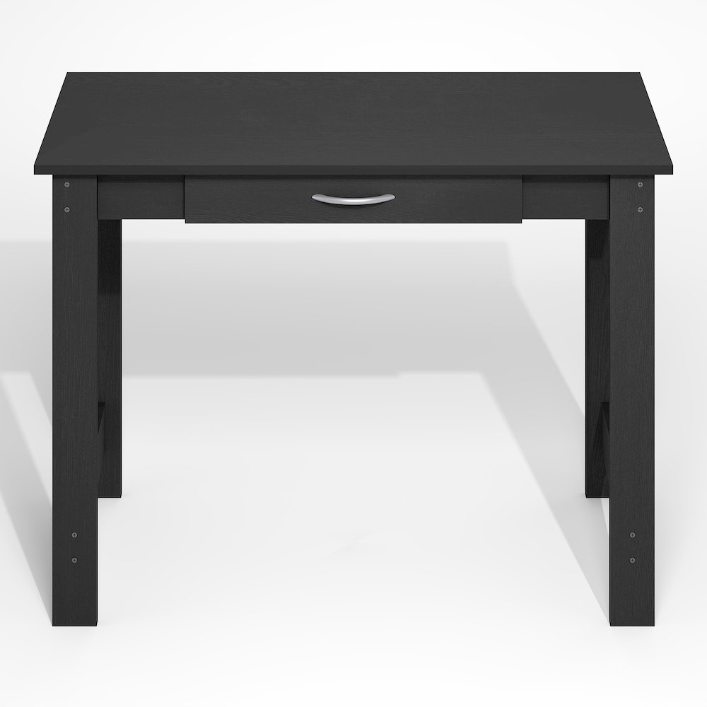 Computer Desk with H-legs, Office Desk, Writing Desk, with Drawer, Darkwood. Picture 2