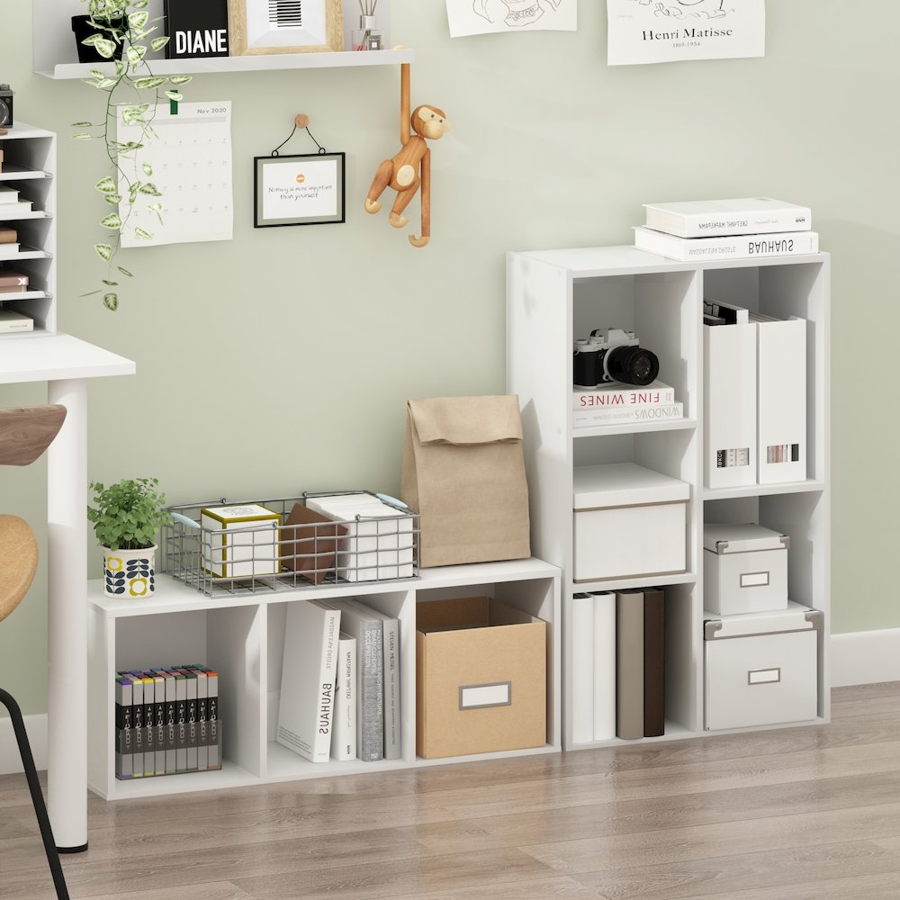 PASIR Book Shelf, 3-Cube Bookcase, Standing Bookshelf, Open Storage Shelf. Picture 5