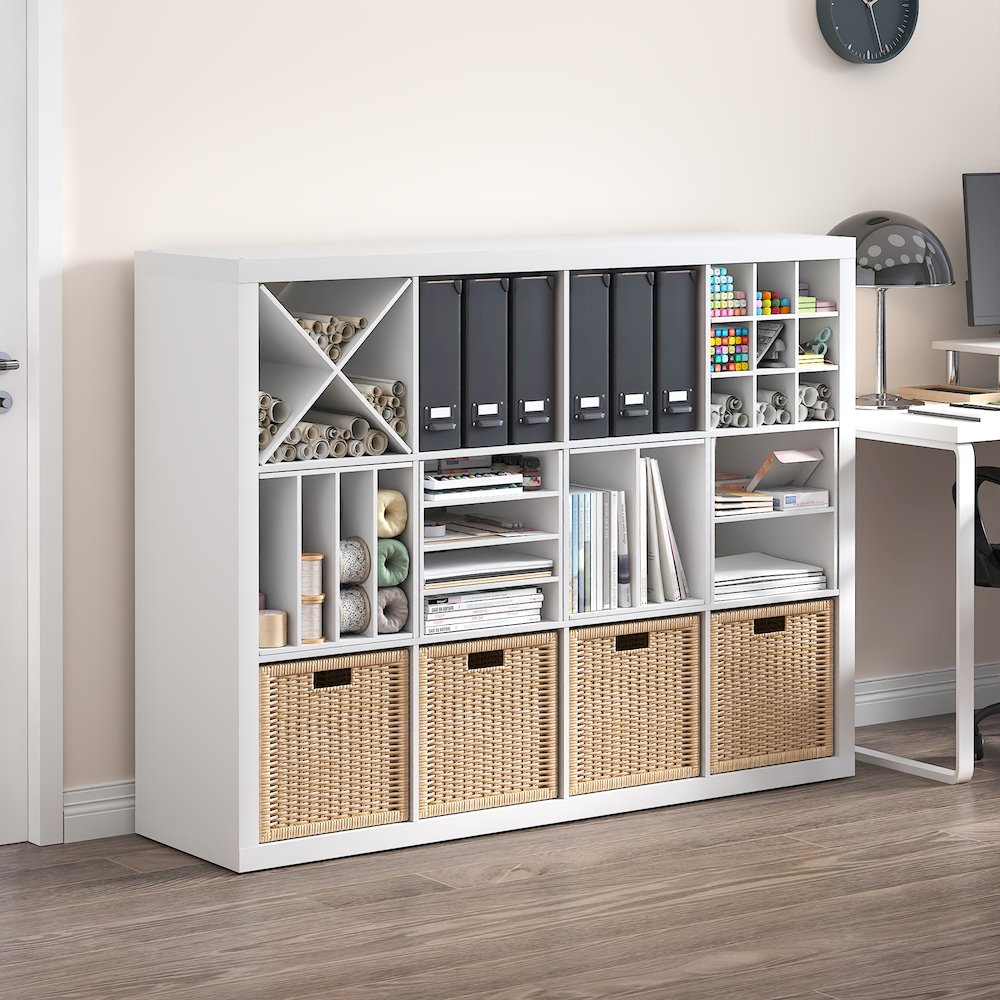 X-Shelf Cube Organizer, 3-Shelf Accessory, Fits into Furinno Triple Thick Cubes. Picture 5