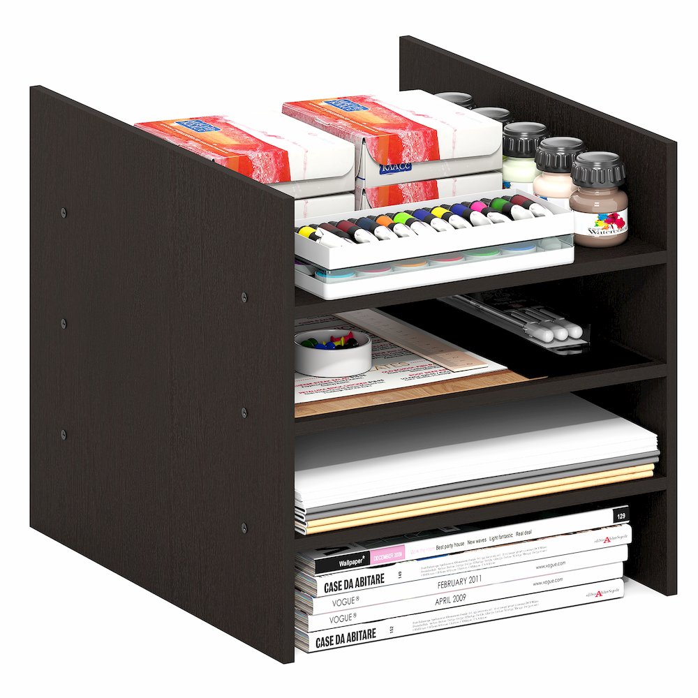 3-Shelf Cube Organizer, Fits into Furinno Triple Thick Cubes. Picture 3