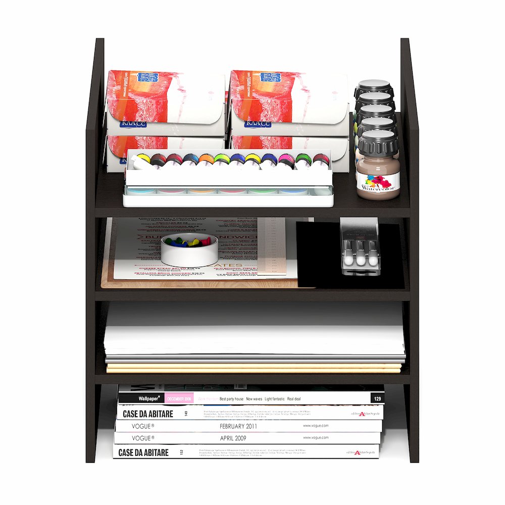 3-Shelf Cube Organizer, Fits into Furinno Triple Thick Cubes. Picture 7