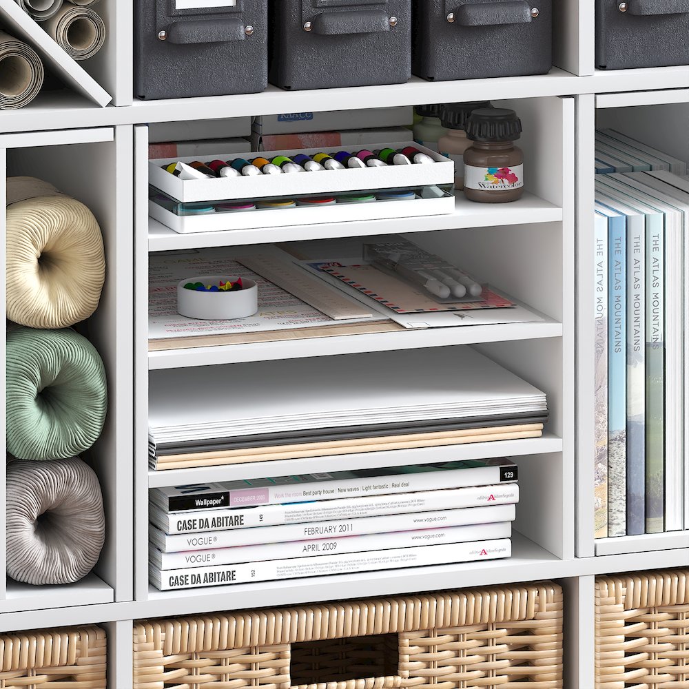 3-Shelf Cube Organizer, Fits into Furinno Triple Thick Cubes. Picture 4
