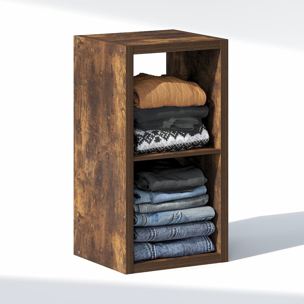 2-Cube Closet Organizer, Open Shelf Closet Storage, Extra Thick Frame. Picture 2