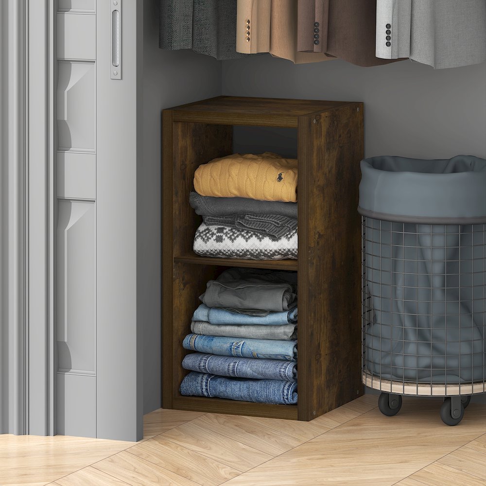 2-Cube Closet Organizer, Open Shelf Closet Storage, Extra Thick Frame. Picture 3