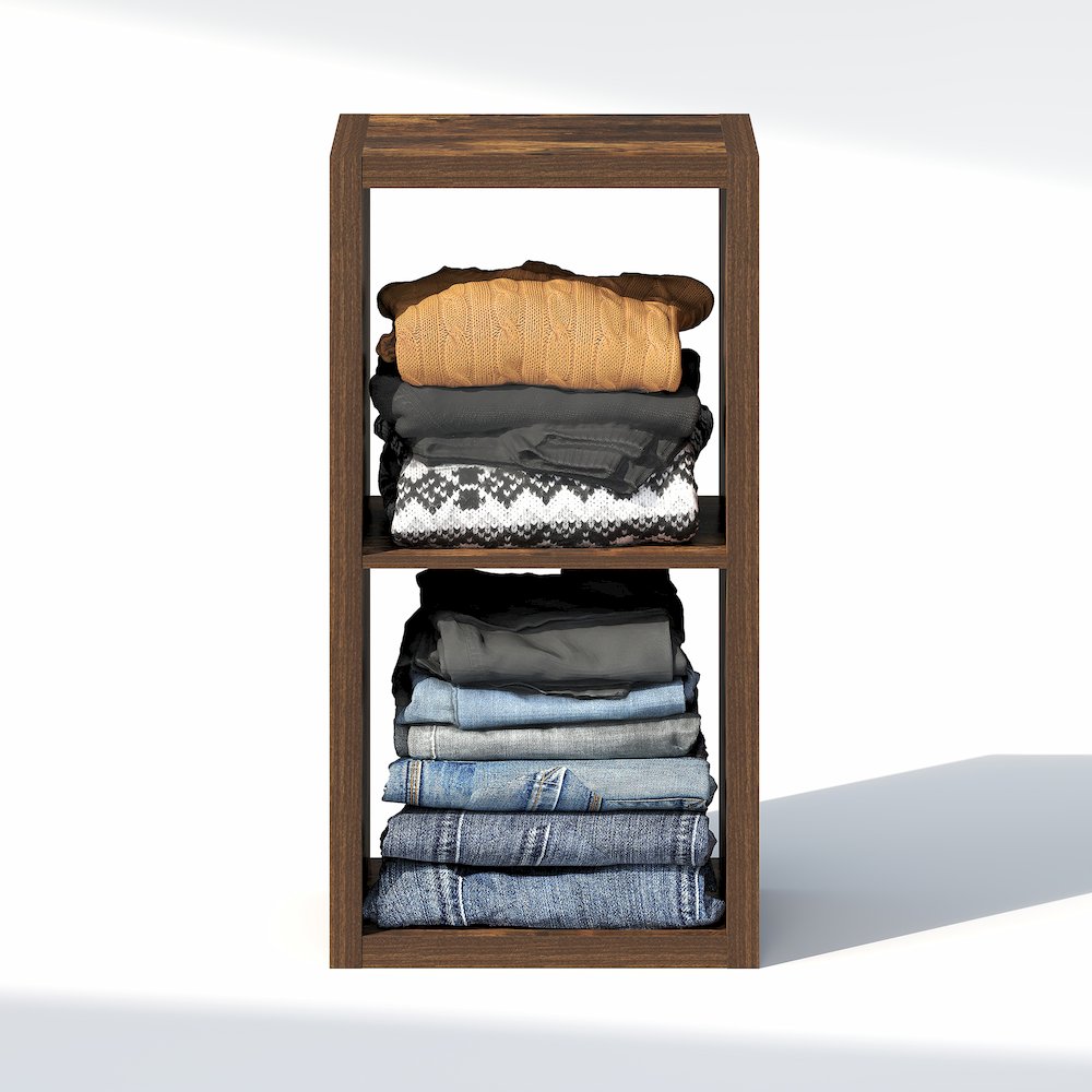2-Cube Closet Organizer, Open Shelf Closet Storage, Extra Thick Frame. Picture 5