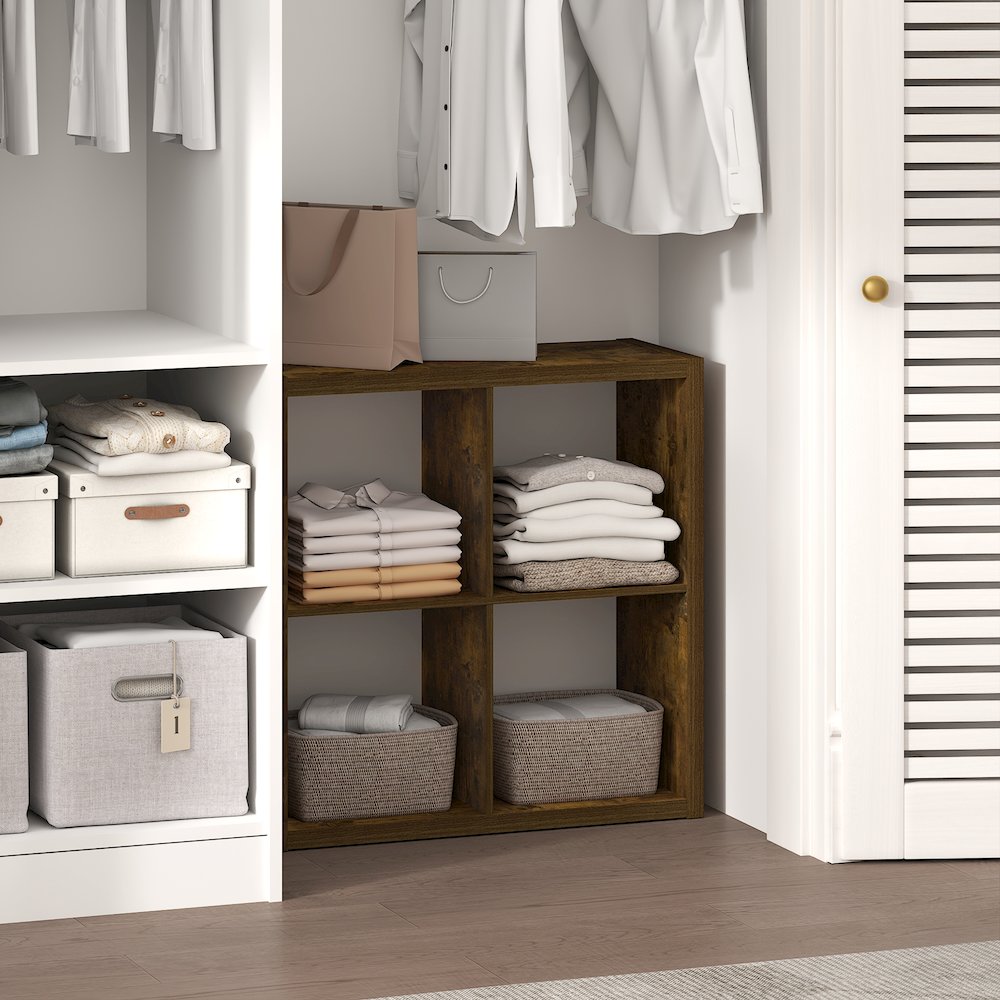 4-Cube Closet Organizer, Open Shelf Closet Storage, Extra Thick Frame. Picture 3