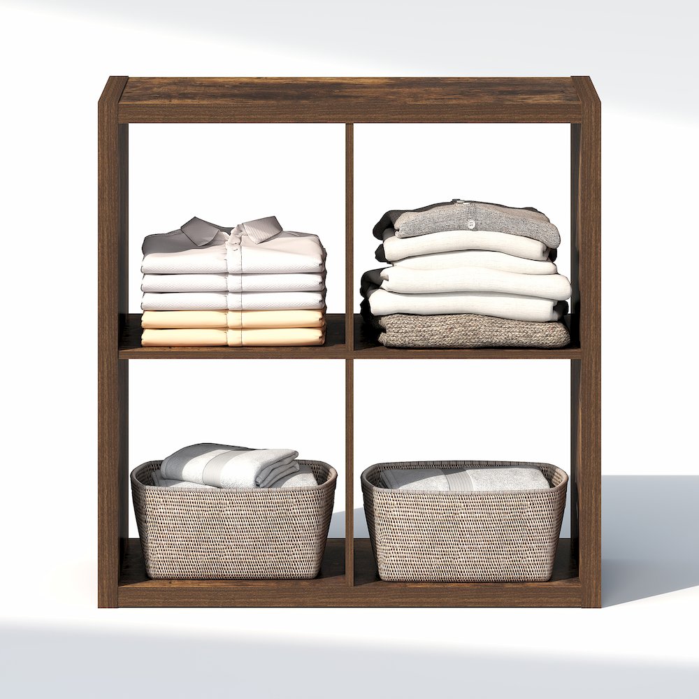 4-Cube Closet Organizer, Open Shelf Closet Storage, Extra Thick Frame. Picture 5