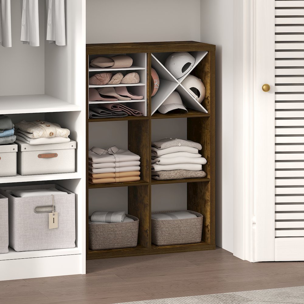 6-Cube Closet Organizer, Open Shelf Closet Storage, Extra Thick Frame. Picture 3