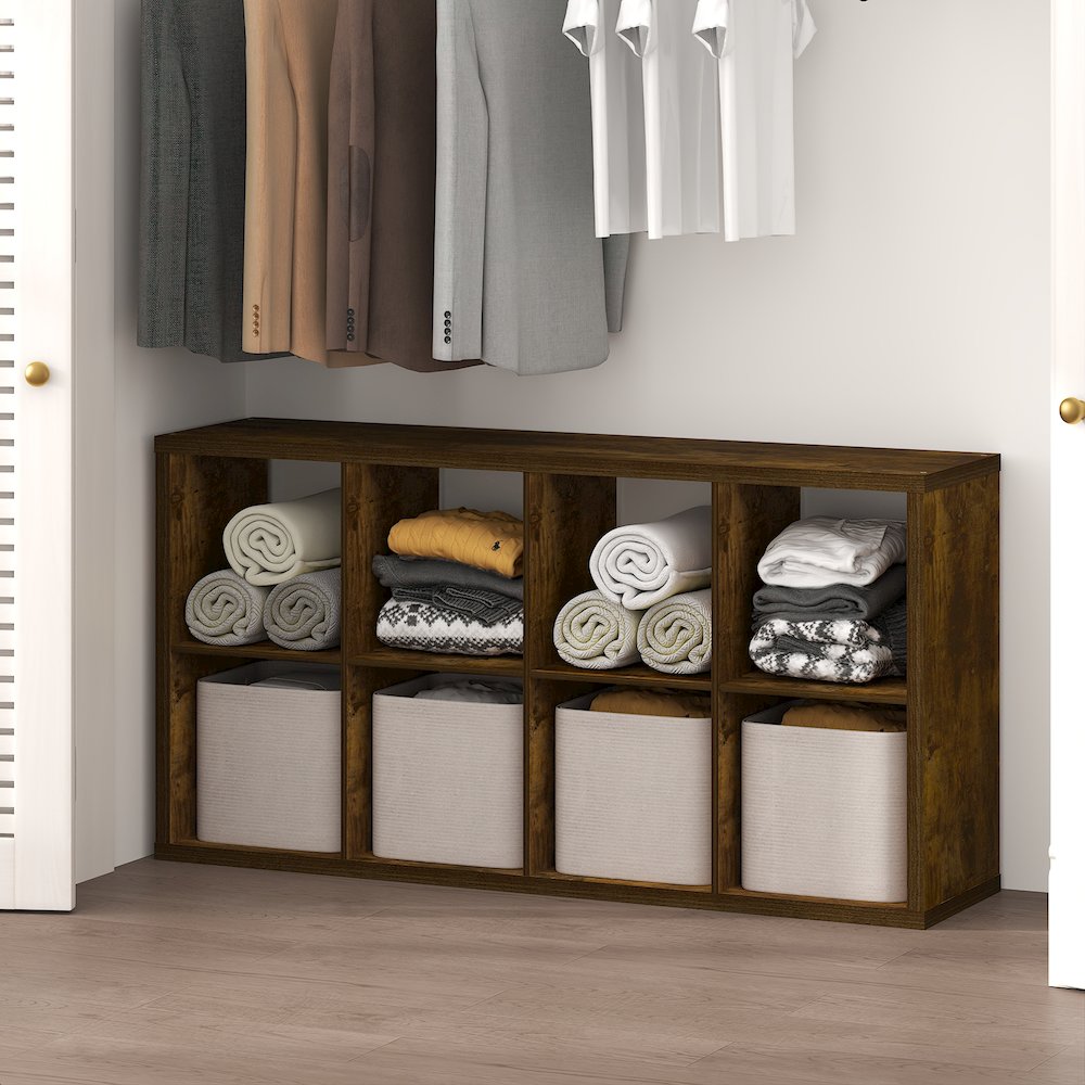 8-Cube Closet Organizer, Open Shelf Closet Storage, Extra Thick Frame. Picture 4