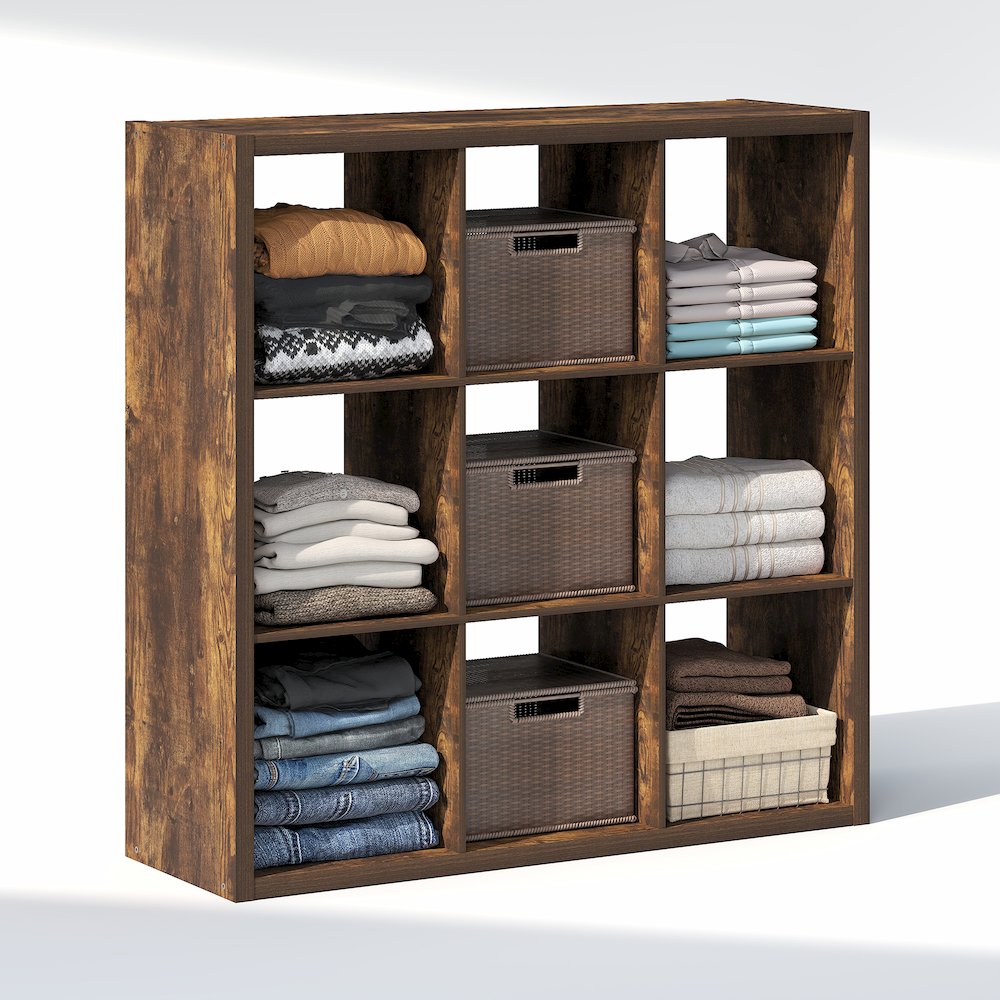9-Cube Closet Organizer, Open Shelf Closet Storage, Extra Thick Frame. Picture 2