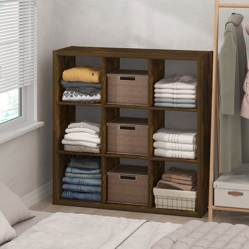 9-Cube Closet Organizer, Open Shelf Closet Storage, Extra Thick Frame. Picture 3