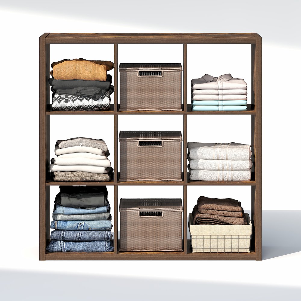 9-Cube Closet Organizer, Open Shelf Closet Storage, Extra Thick Frame. Picture 5