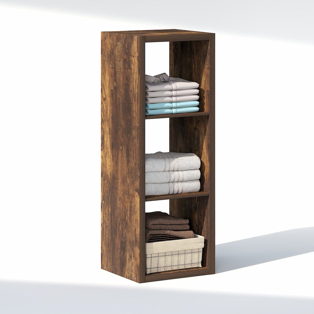 3-Cube Closet Organizer, Open Shelf Closet Storage, Extra Thick Frame. Picture 2
