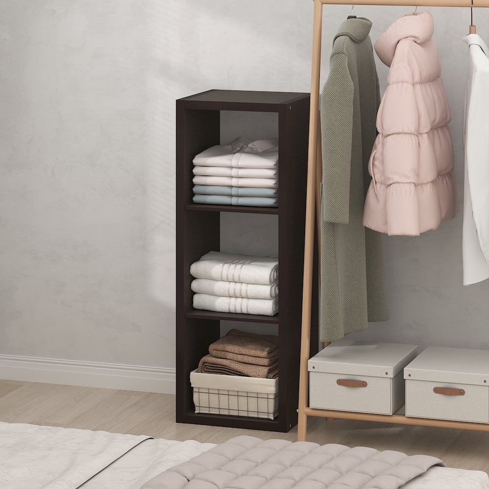 3-Cube Closet Organizer, Open Shelf Closet Storage, Extra Thick Frame. Picture 3