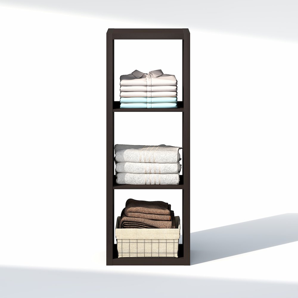3-Cube Closet Organizer, Open Shelf Closet Storage, Extra Thick Frame. Picture 5
