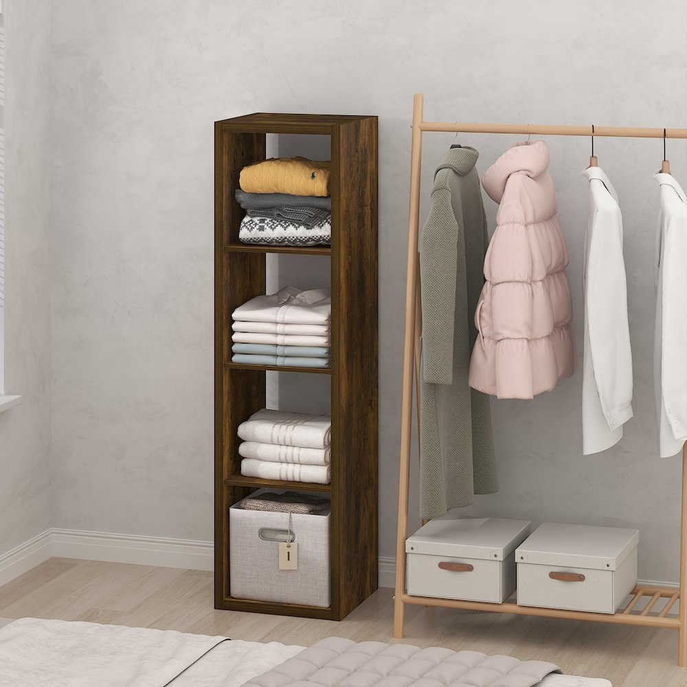 4-Cube Closet Organizer, Open Shelf Closet Storage, Extra Thick Frame. Picture 3