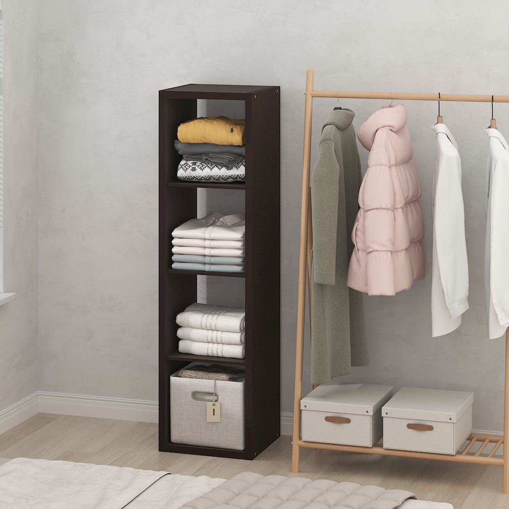 4-Cube Closet Organizer, Open Shelf Closet Storage, Extra Thick Frame. Picture 3