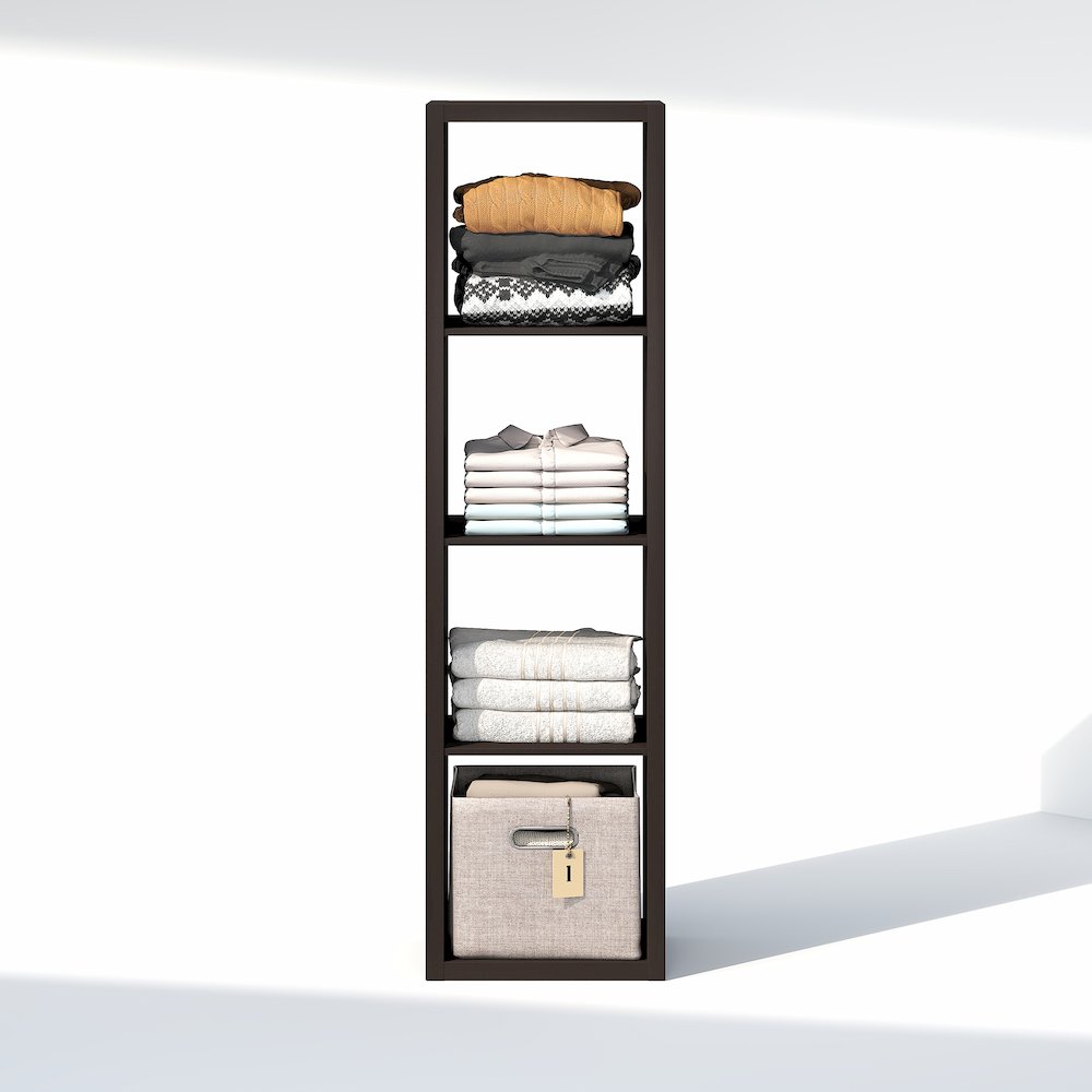 4-Cube Closet Organizer, Open Shelf Closet Storage, Extra Thick Frame. Picture 5