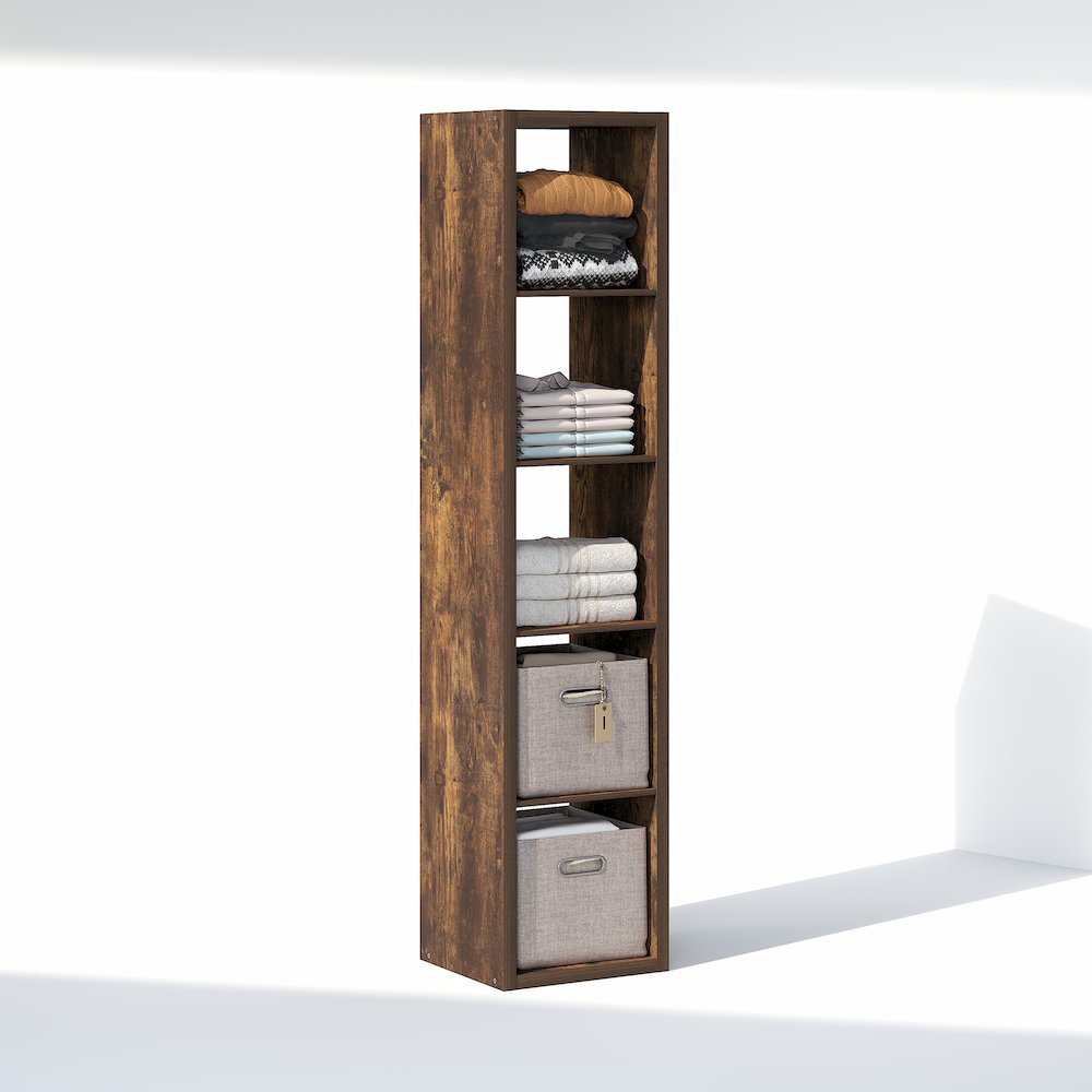 5-Cube Closet Organizer, Open Shelf Closet Storage, Extra Thick Frame. Picture 2