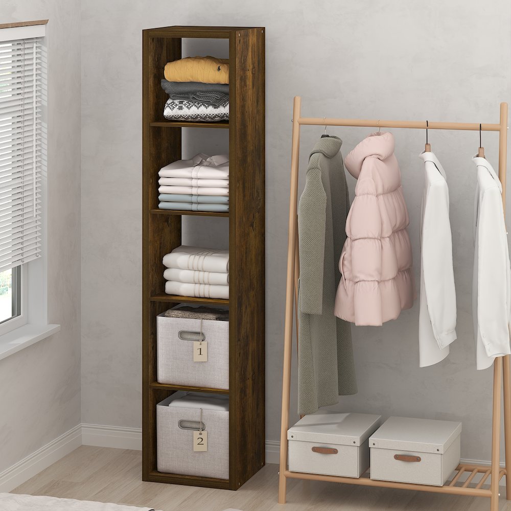 5-Cube Closet Organizer, Open Shelf Closet Storage, Extra Thick Frame. Picture 3