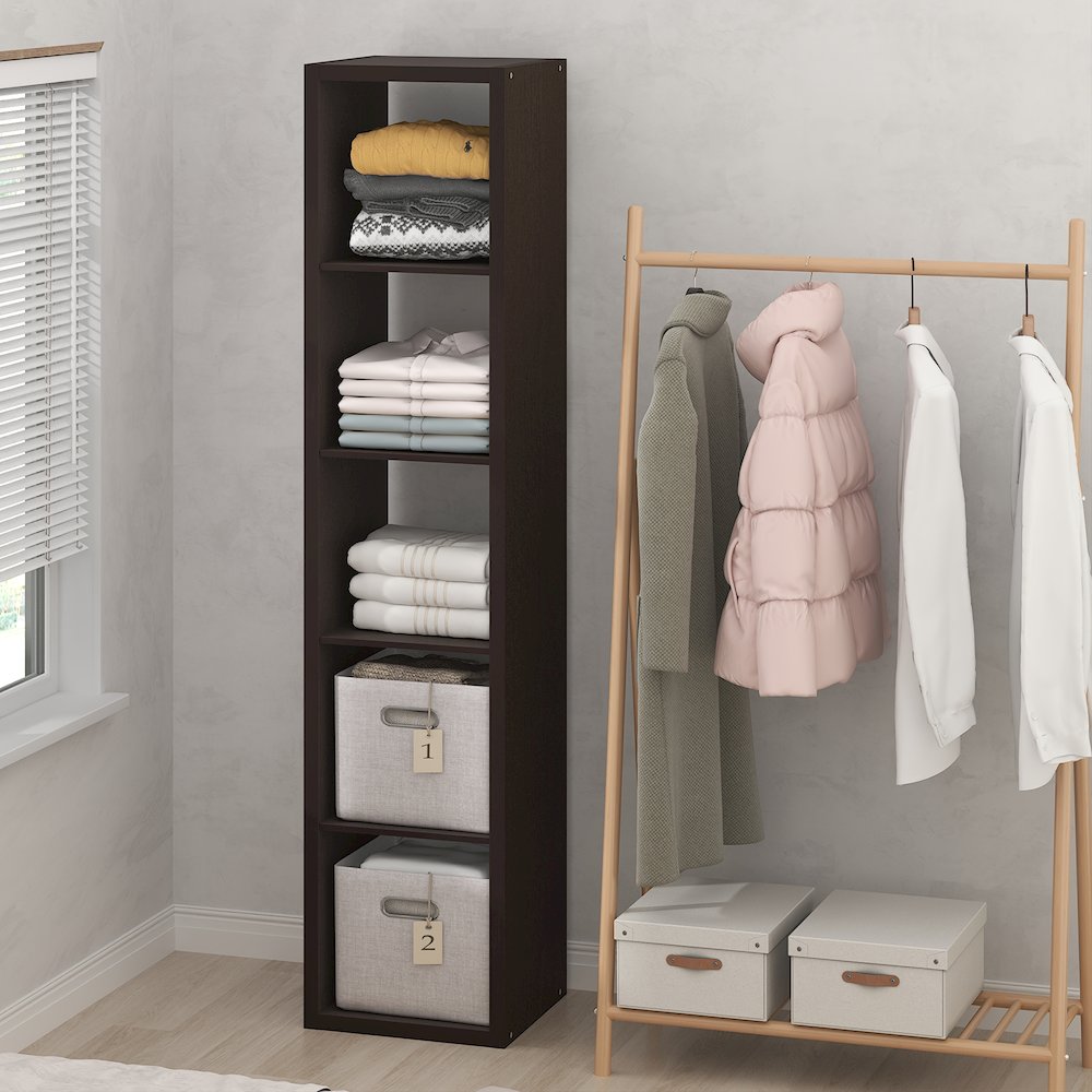 5-Cube Closet Organizer, Open Shelf Closet Storage, Extra Thick Frame. Picture 3