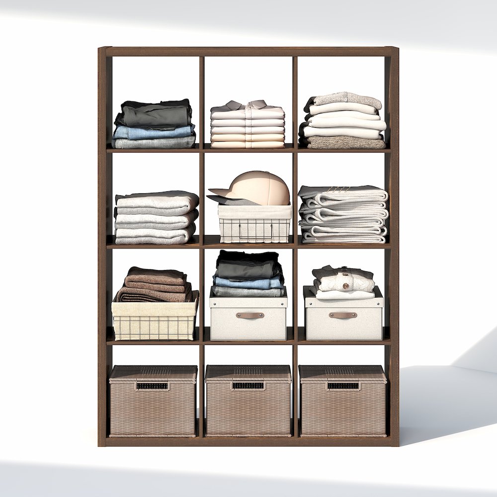 12-Cube Closet Organizer, Open Shelf Closet Storage, Extra Thick Frame. Picture 5