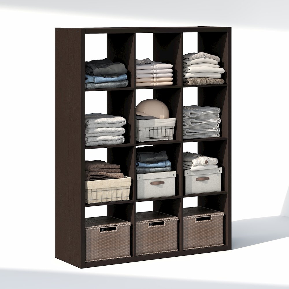 12-Cube Closet Organizer, Open Shelf Closet Storage, Extra Thick Frame. Picture 2