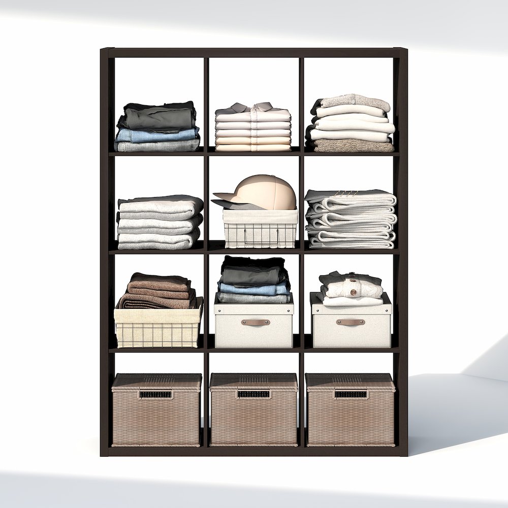 12-Cube Closet Organizer, Open Shelf Closet Storage, Extra Thick Frame. Picture 5
