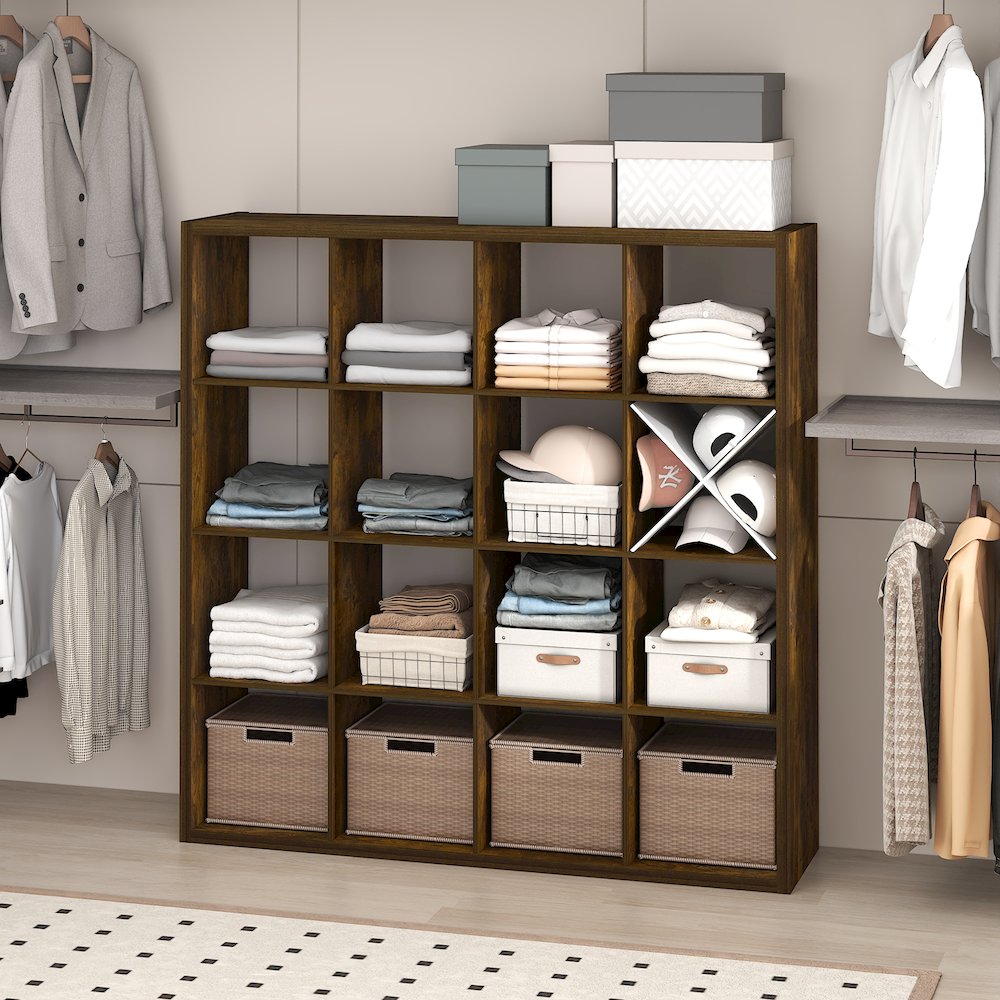 16-Cube Closet Organizer, Open Shelf Closet Storage, Extra Thick Frame. Picture 3