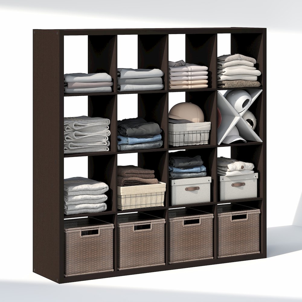 16-Cube Closet Organizer, Open Shelf Closet Storage, Extra Thick Frame. Picture 2