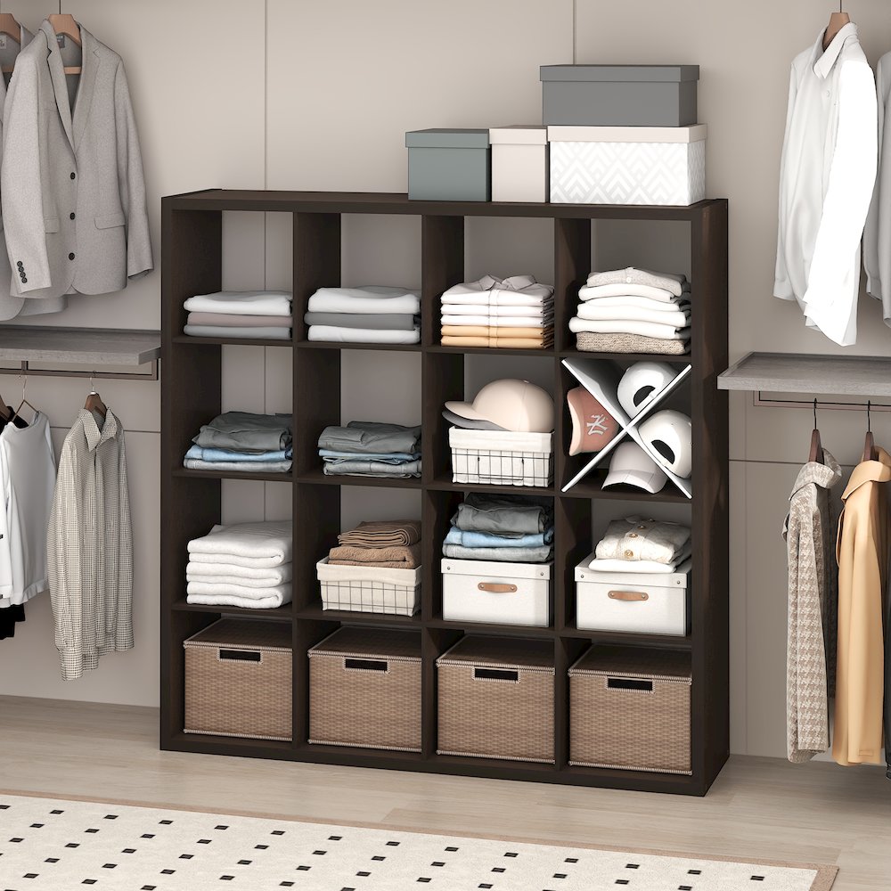 16-Cube Closet Organizer, Open Shelf Closet Storage, Extra Thick Frame. Picture 3