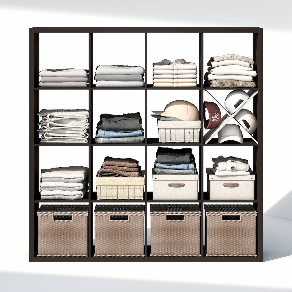 16-Cube Closet Organizer, Open Shelf Closet Storage, Extra Thick Frame. Picture 5
