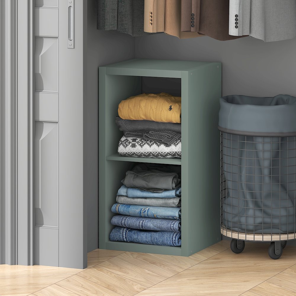 2-Cube Closet Organizer, Open Shelf Closet Storage, Extra Thick Frame. Picture 3